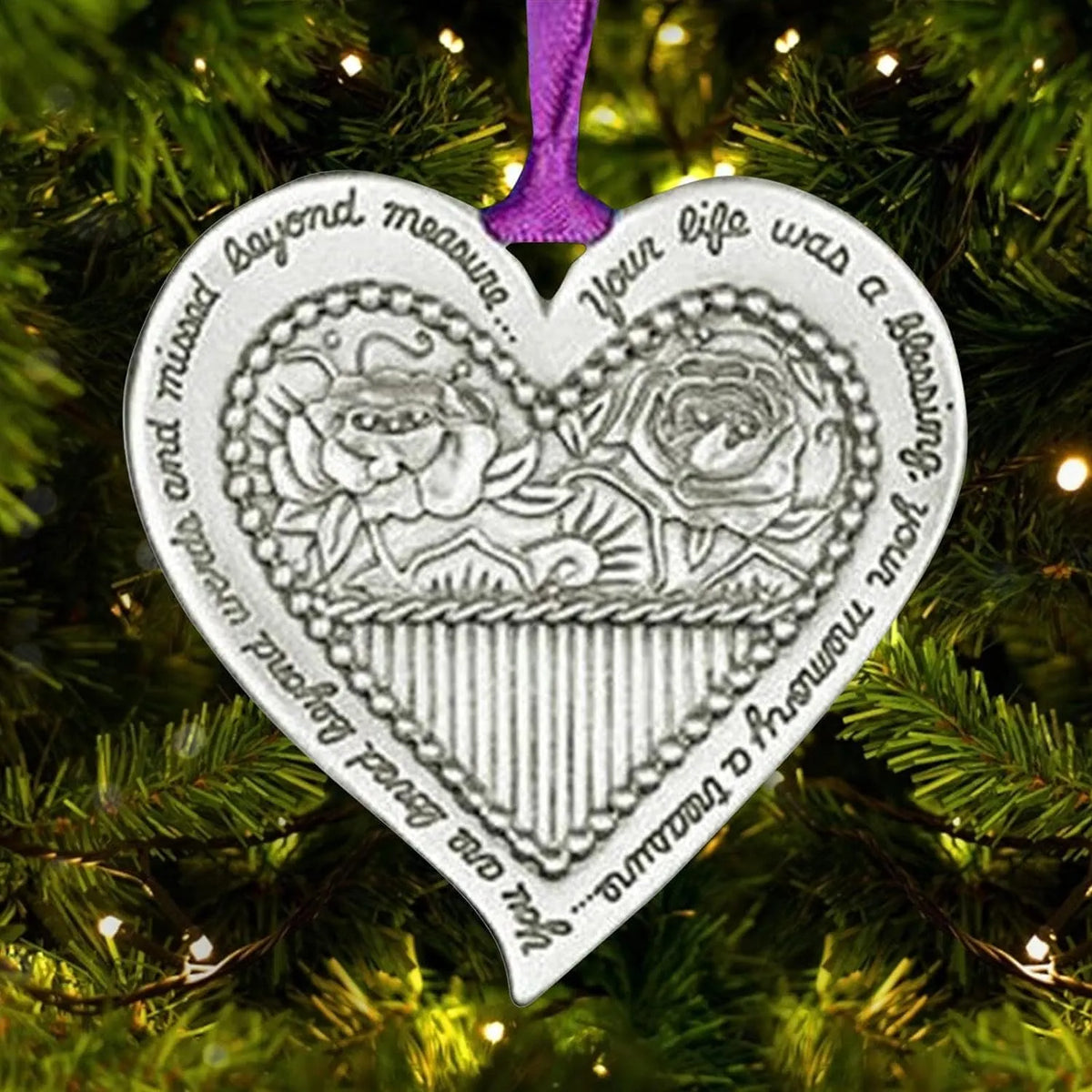 "When Someone You Love Becomes a Memory" Life Tree Memorial Ornament