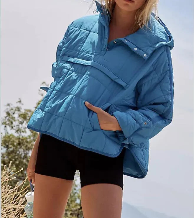 PACKABLE PULLOVER PUFFER JACKET