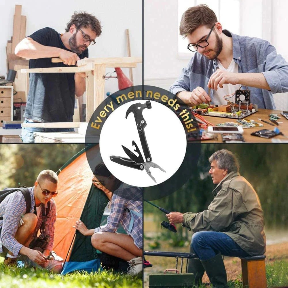 🛠️14 in 1 Stainless Steel Multi-Tool Hammer