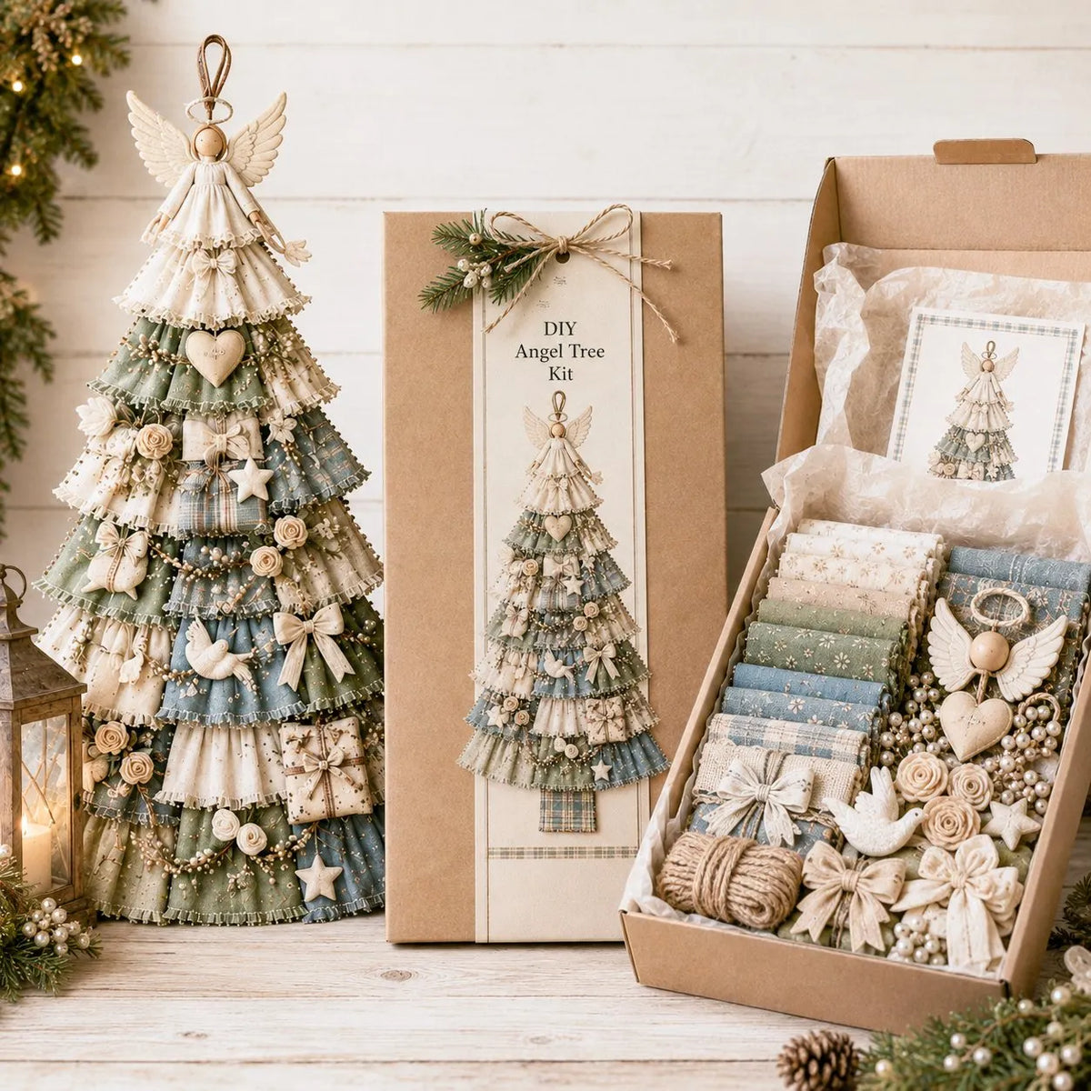 🎉🎄Beginner-Friendly DIY Oversized Patchwork Christmas Tree Door Hanging Kit | Complete Kit with All Tools & Step-by-Step Guide Included 💕