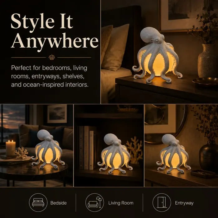 🎉Octopus Ocean Decor Table Lamp