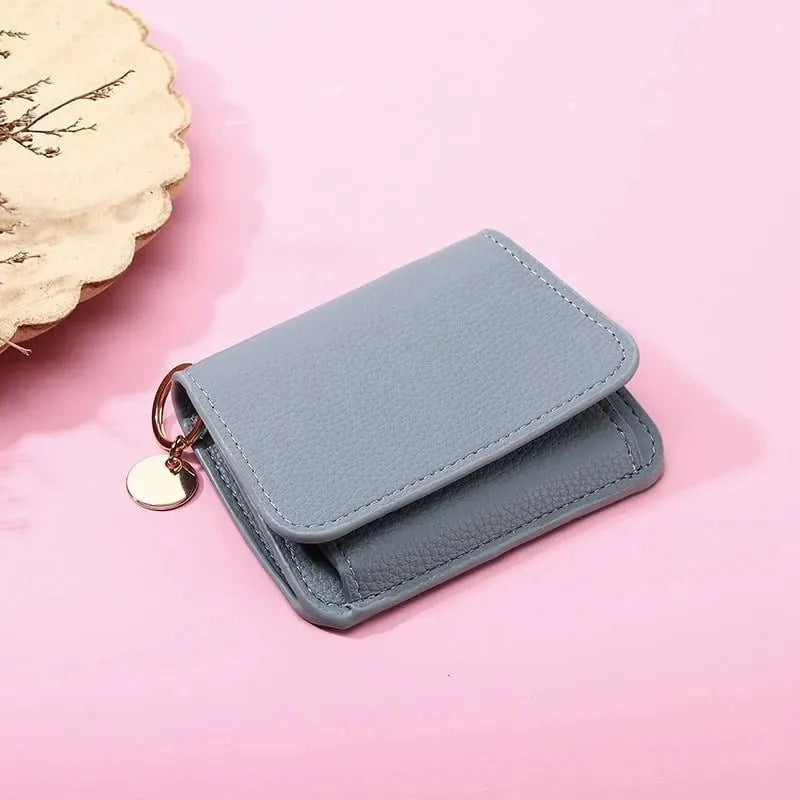 🔥HOT SALE🔥💖Hot 40% OFF🌹RFID Short Wallets for Women – Fashionable Card Holder with Key Ring & Coin Purse