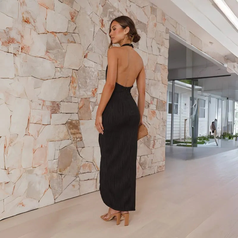 Celia - Long Pleated Dress