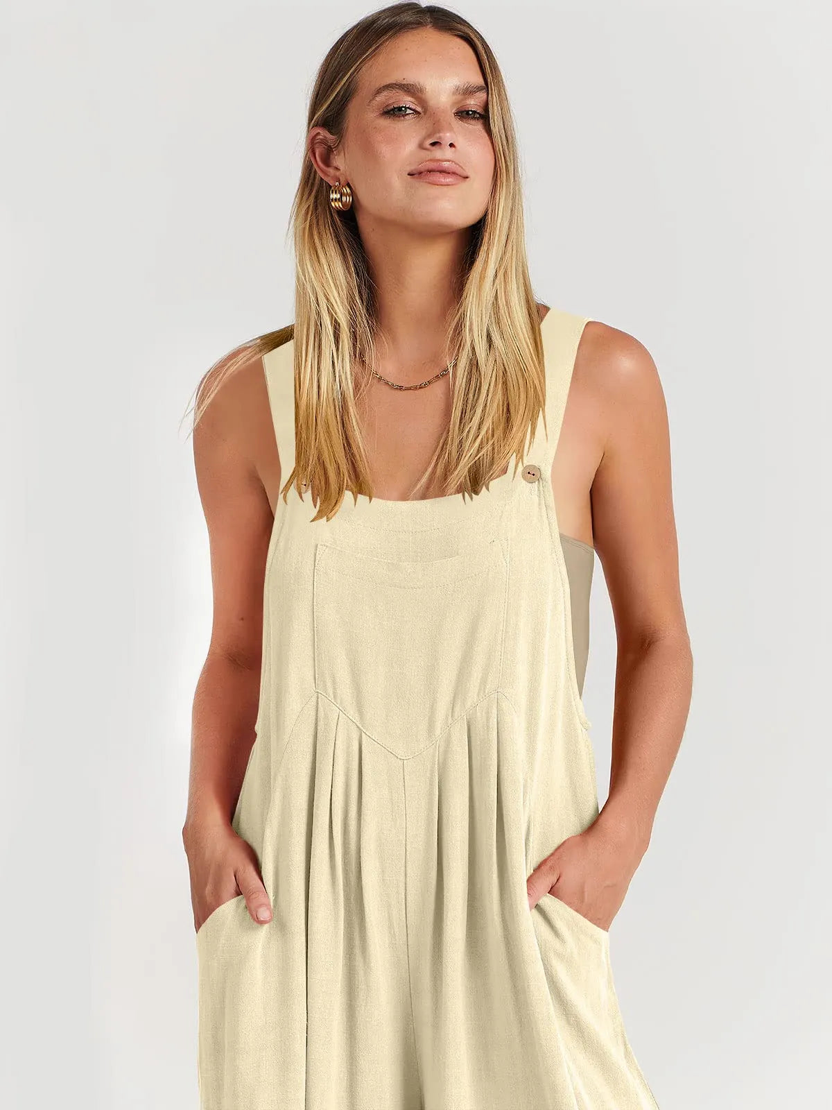 ❤️Buy 2 Free Shipping-Women's Sleeveless Wide Leg Jumpsuit with Pockets