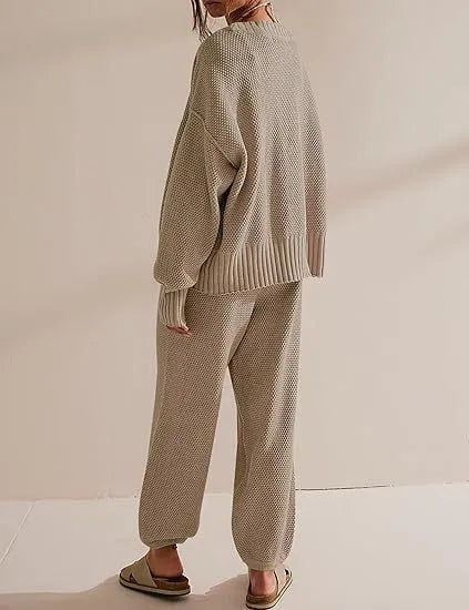 Soft Ribbed Knit Cardigan Set (FREE SHIPPING)