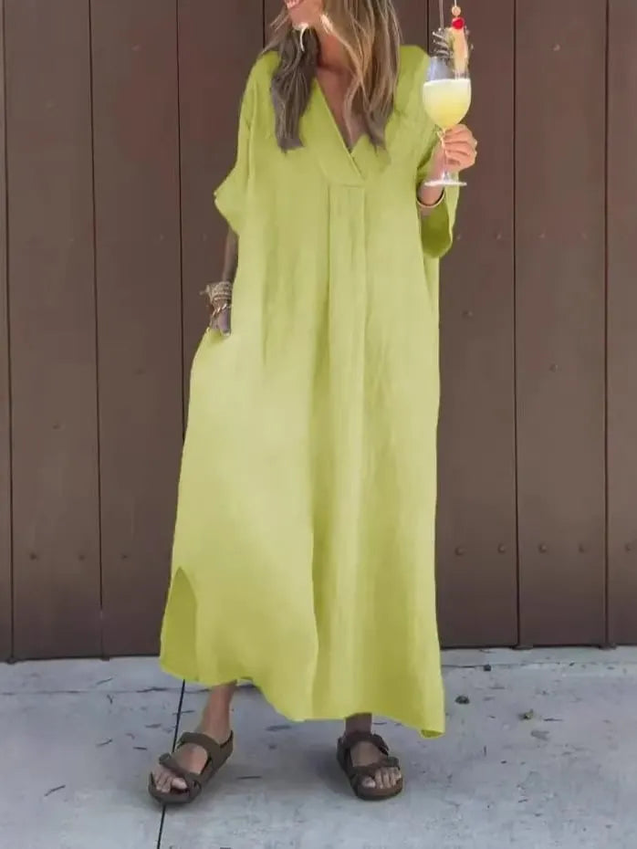 🔥Chic V-Neck Casual Dress for Women