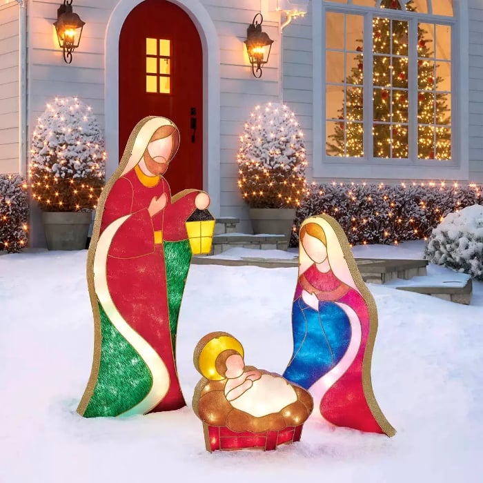 🔥LAST DAY 70% OFF 🔥Warm White LED Holy Family Yard Decoration(Buy 2 Free Shipping)