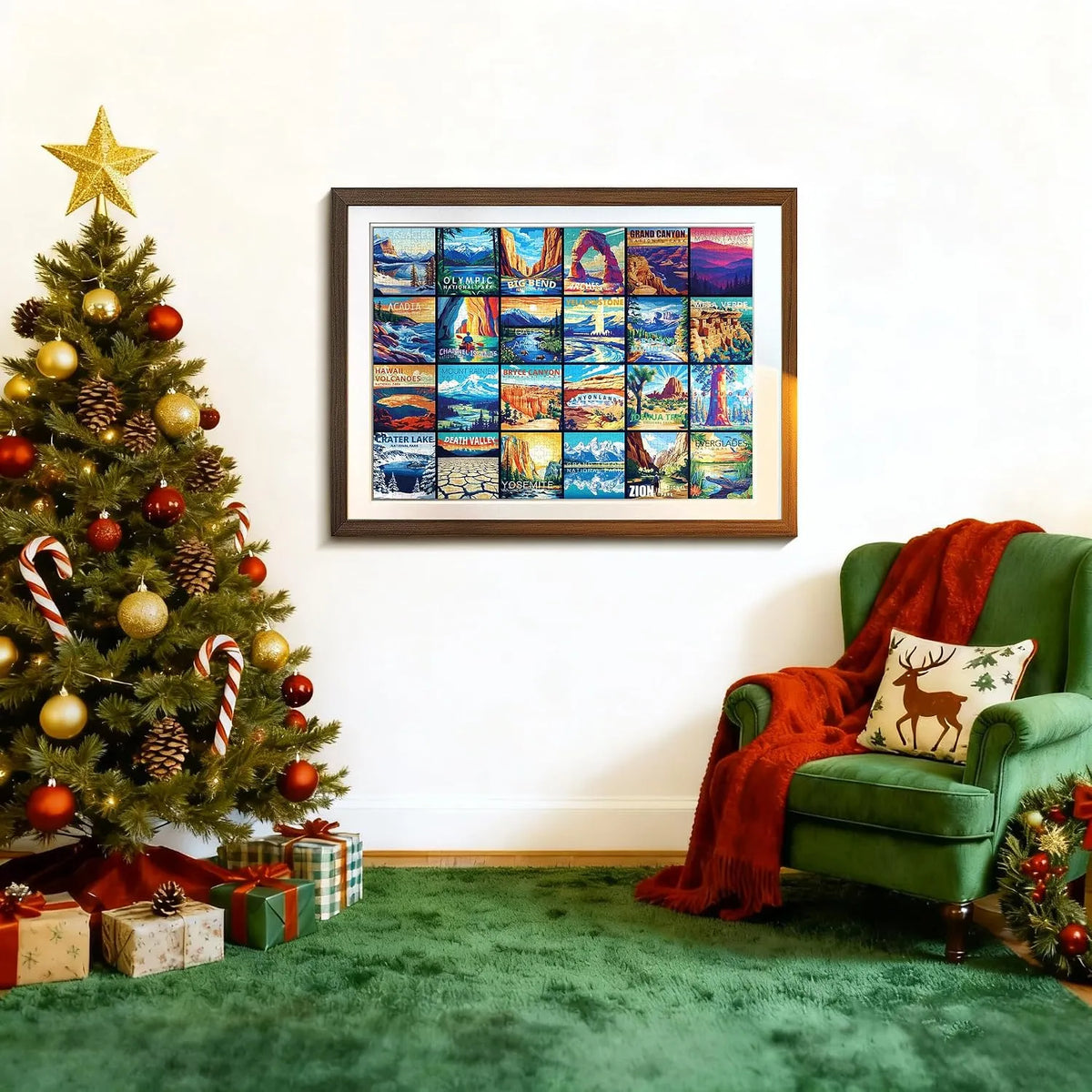 🎉🧩 24-Day Jigsaw Puzzle Advent Calendar – 1000 Pieces, 24 Mini Packs