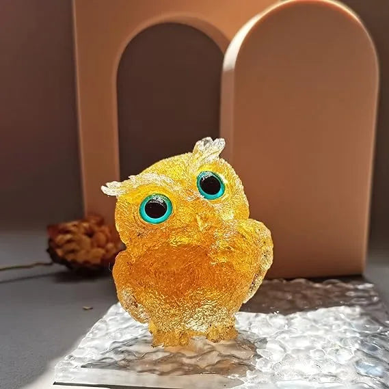🦉Handmade Natural Crystal Gemstone Owl🎁💎