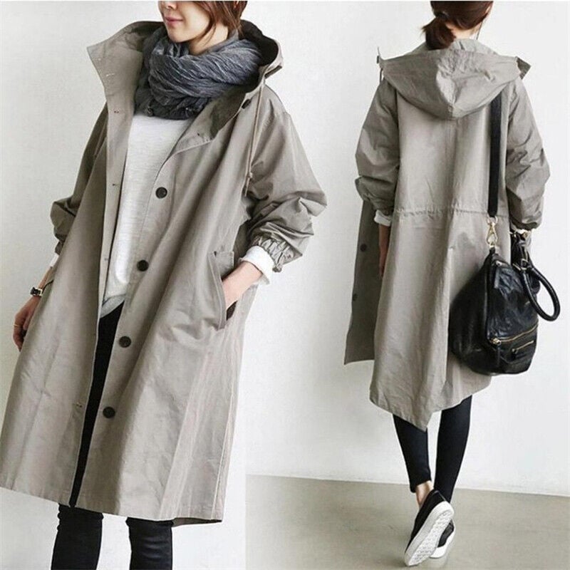 🔥LAST DAY 57% OFF - Hooded Trench Coat (BUY 2 FREE SHIPPING)