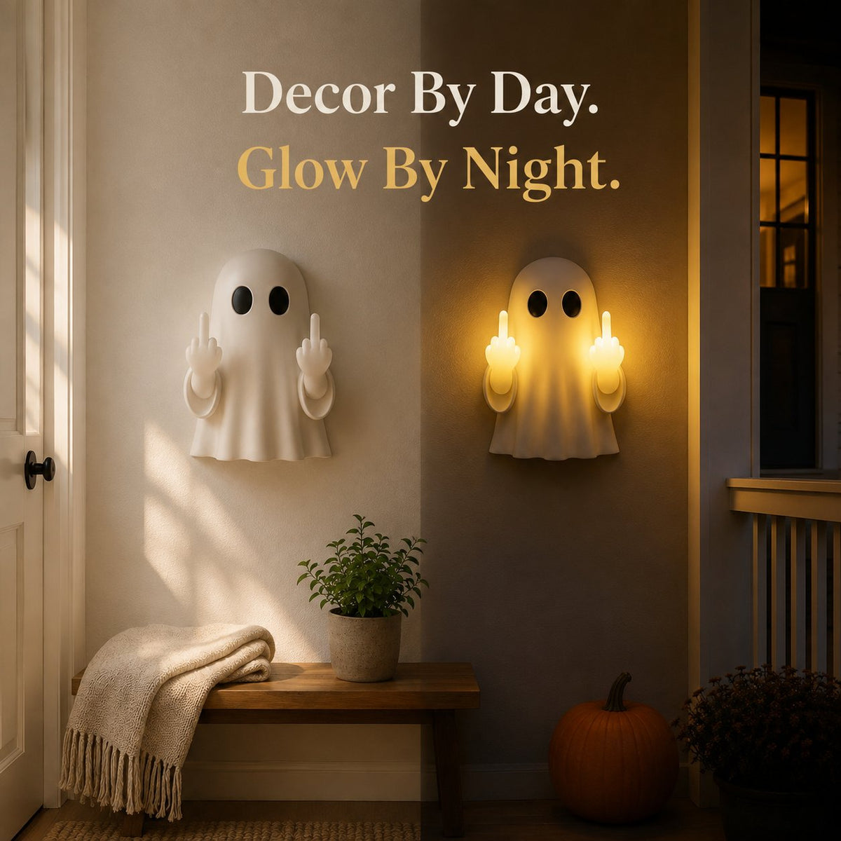 Minimalist Ghost Ambient Light Cute Spooky Halloween Lamp For Viral Aesthetic Indoor Decor