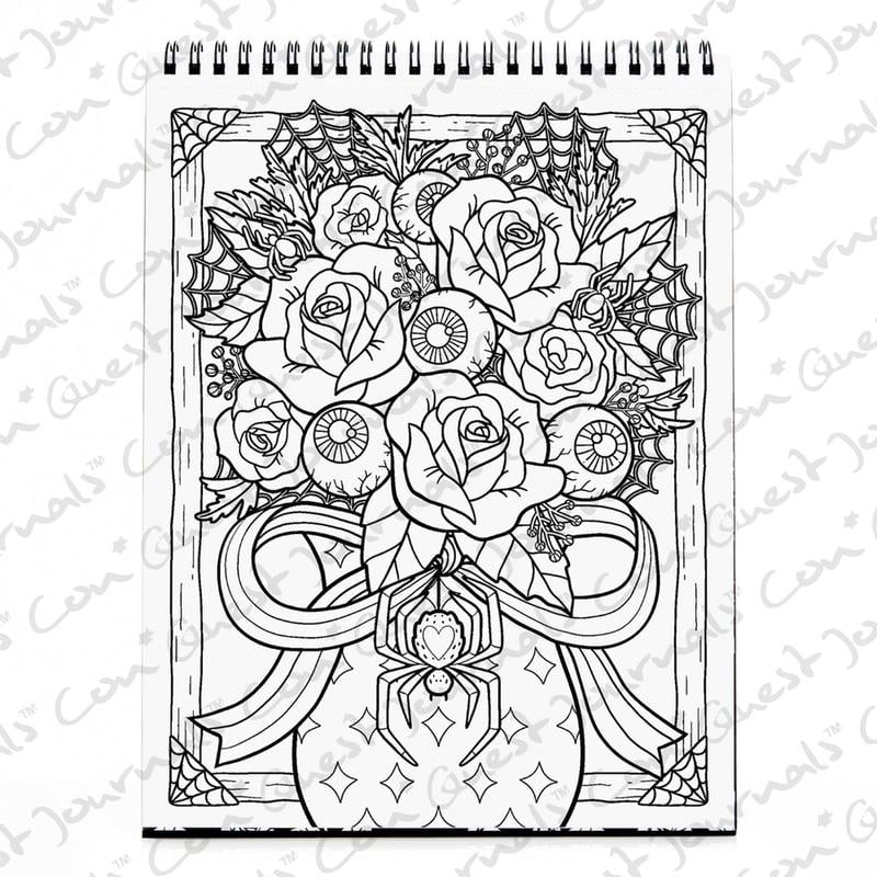 🔥Last Day 49% OFF -🖤 Waiting for the Night Gothic Love Coloring Book 📓