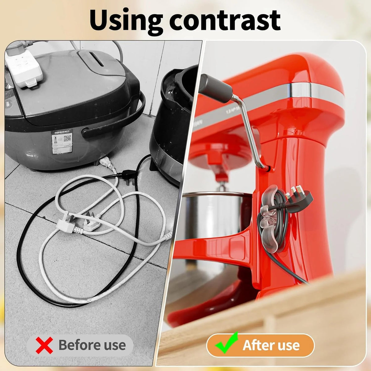🔥HOT SALE🔥6-Pack Upgraded Appliance Cord Organizer