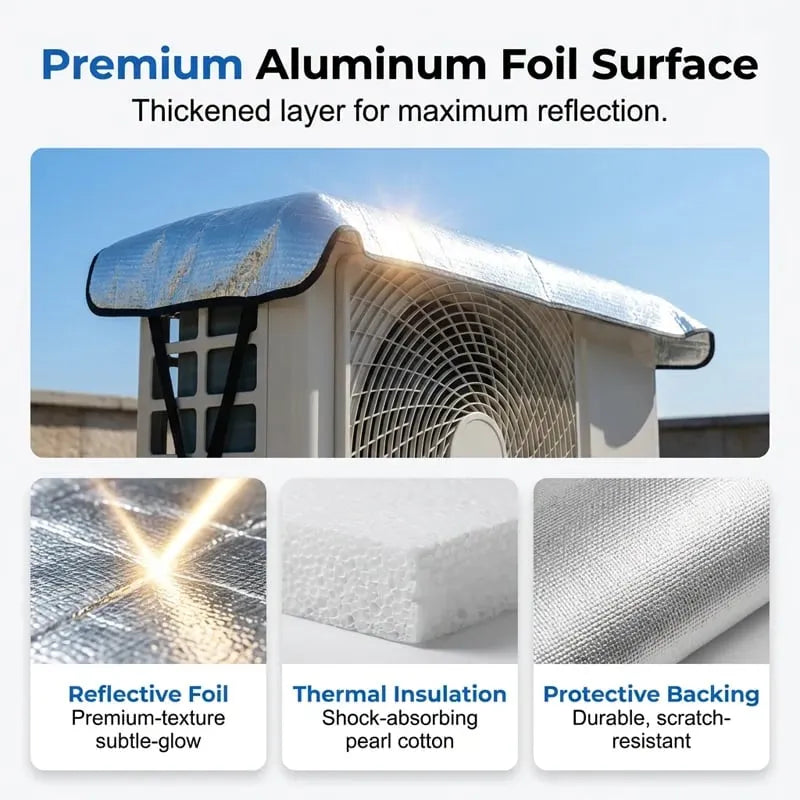 🎉☀️ Reflective AC Outdoor Unit Cover – Protect Your Air Conditioner From Heat & Sun Damage