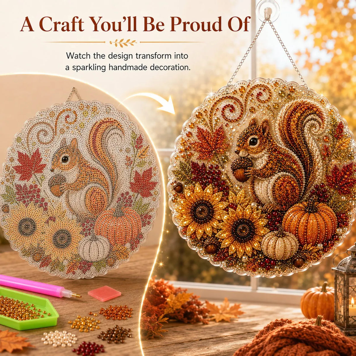 🔥Last Day 49% OFF - 🍂✨Autumn Diamond Painting Hanging Ornament(📦Buy 2 Free Shipping)