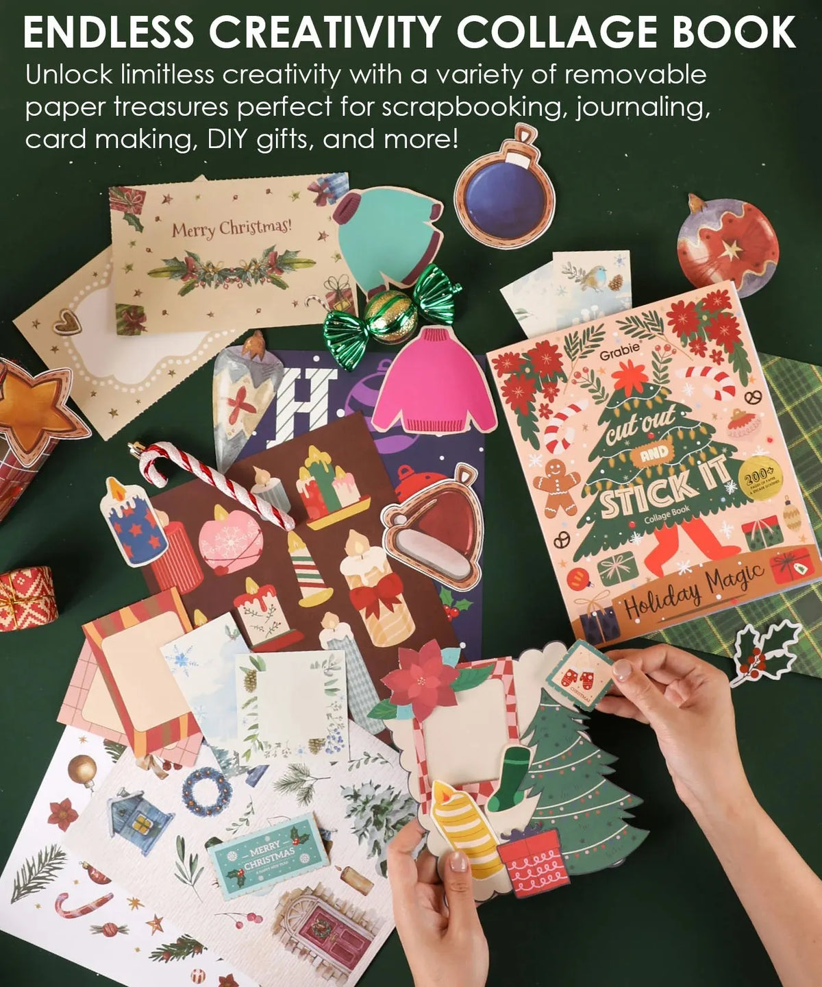 🔥Last Day 50% OFF-✨200+ Pages Holiday Magic Collage Activity Book📚