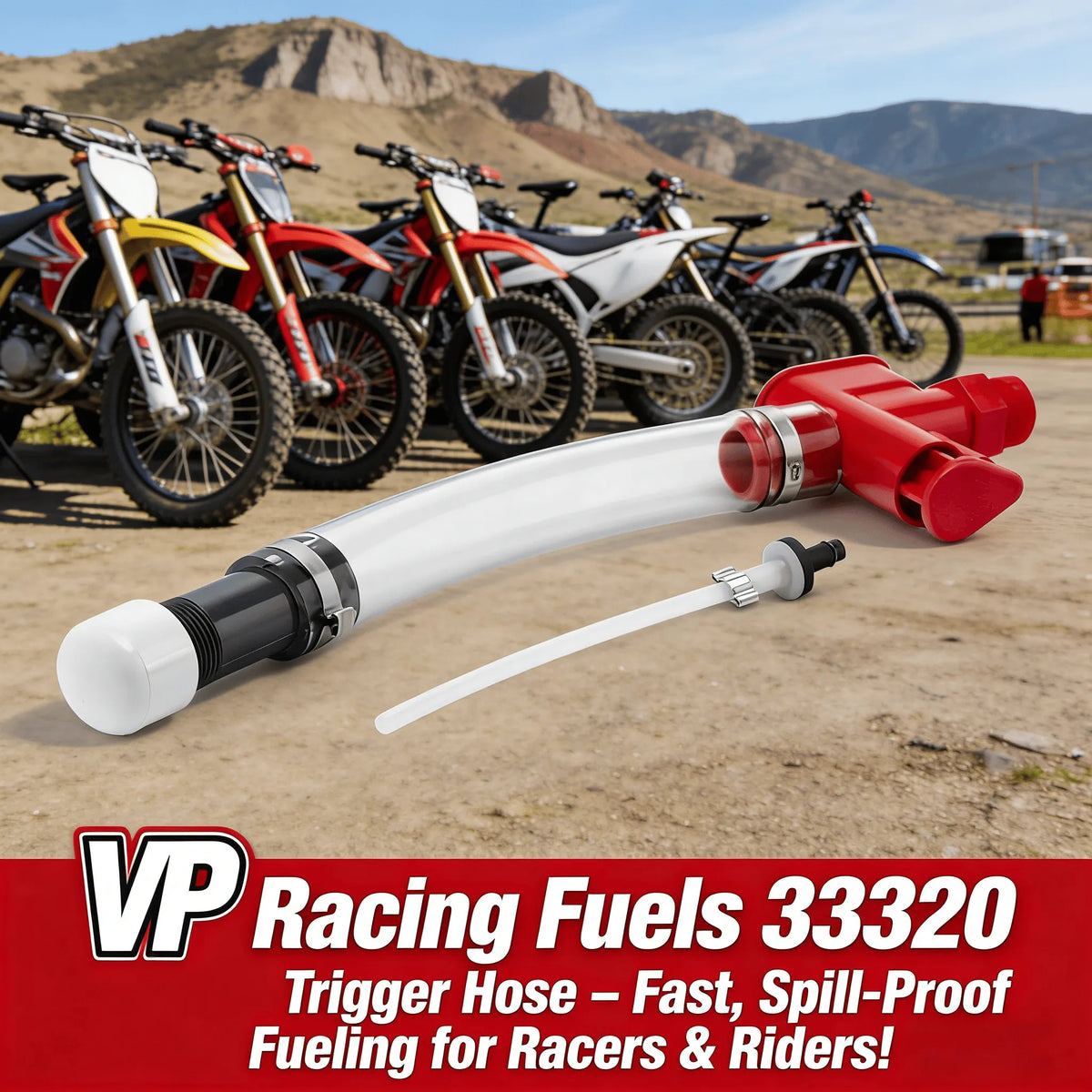 🔥HOT SALE🔥VP Racing Fuels 33320 Trigger Hose – Fast, Spill-Proof Fueling for Racers & Riders!