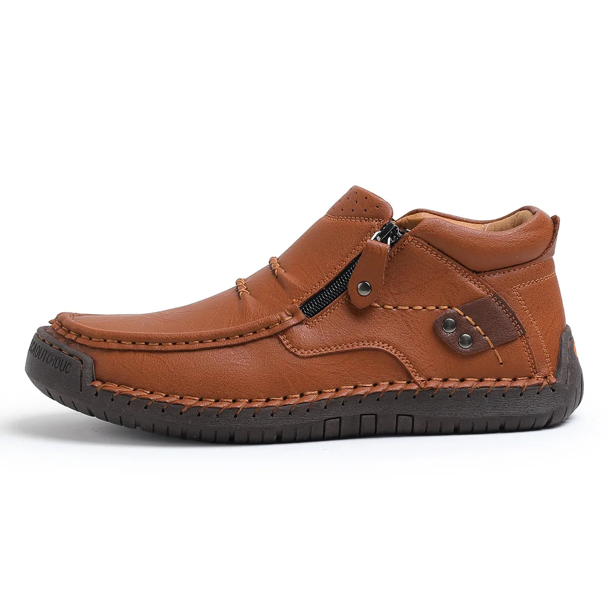 Men’s Handmade Premium Leather Slip-On Driving Boots