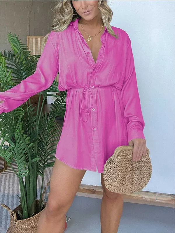 Women's Solid Color Long Sleeve Shirt Suit✨Buy 2 Free Shipping