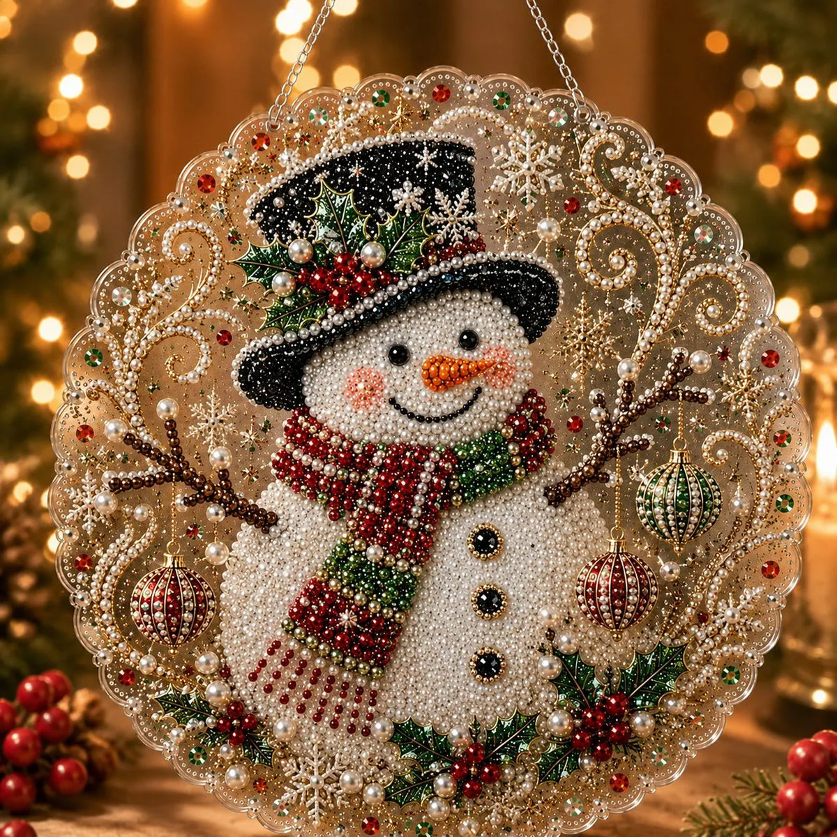 🎉🎅 Acrylic Christmas Diamond Ornament Kit — Create a Sparkling Holiday Decoration! ✨