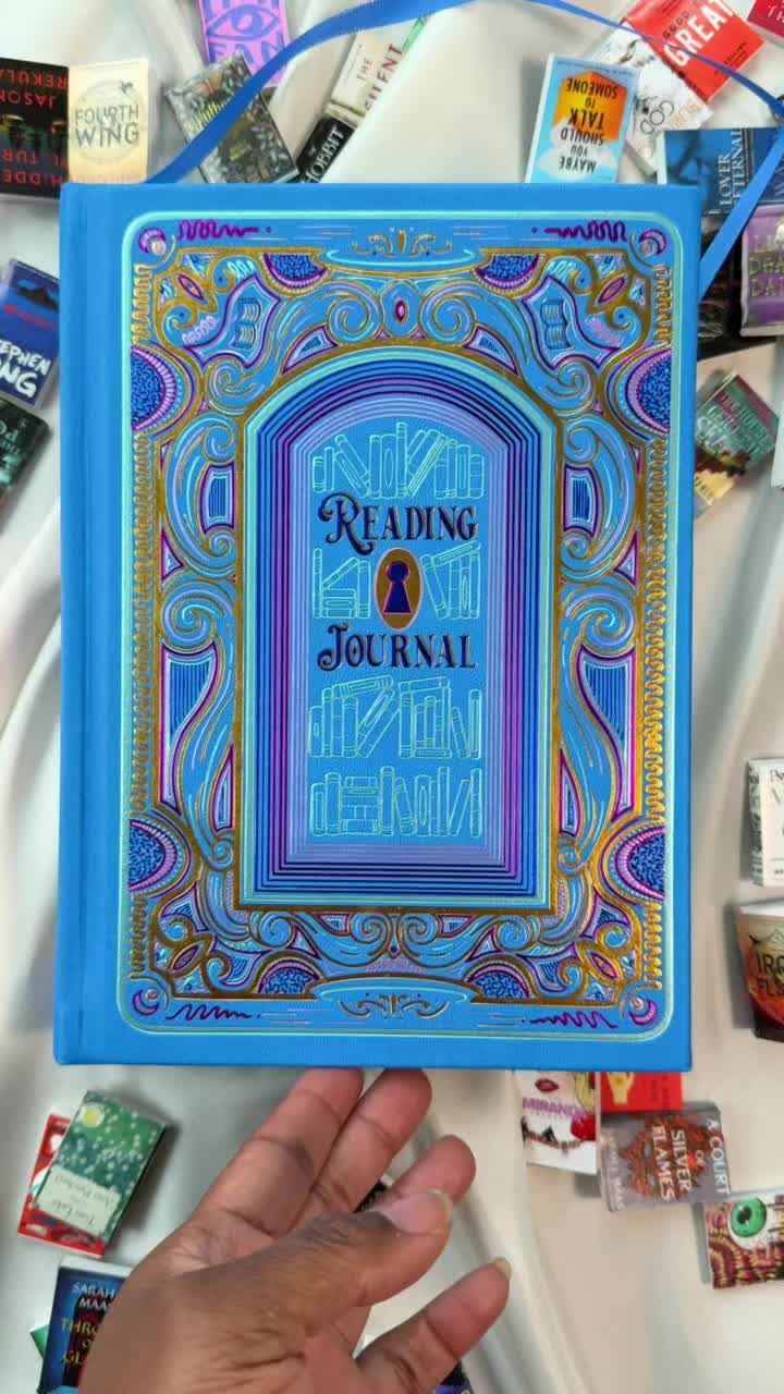 🎨📘The Cerulean Blue And Brown Reading Journal Bundle