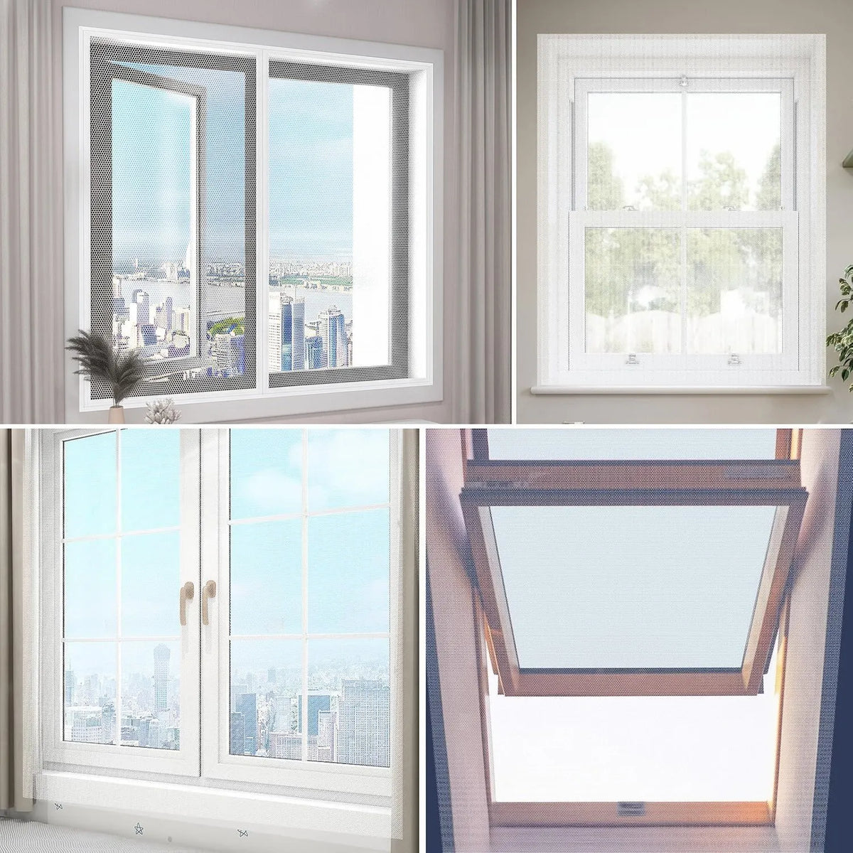 🔥HOT SALE🔥Self-adhesive Window Mesh Screen 🦟Anti Mosquito Insect Pet Proof Window Netting