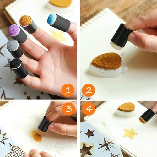 (🔥 Last Day Promotion SALE-49% OFF) DIY sponge finger painting kit 💖 BUY 2 GET FREE SHIPPING