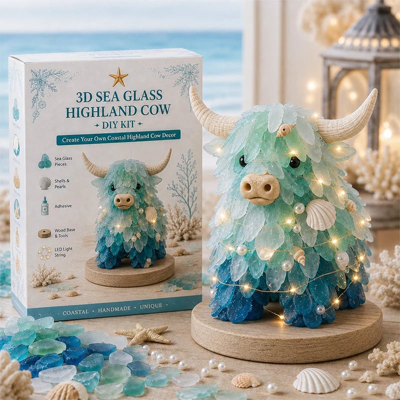 🎉 -DIY 3D Sea Glass Art Kit🌊✨