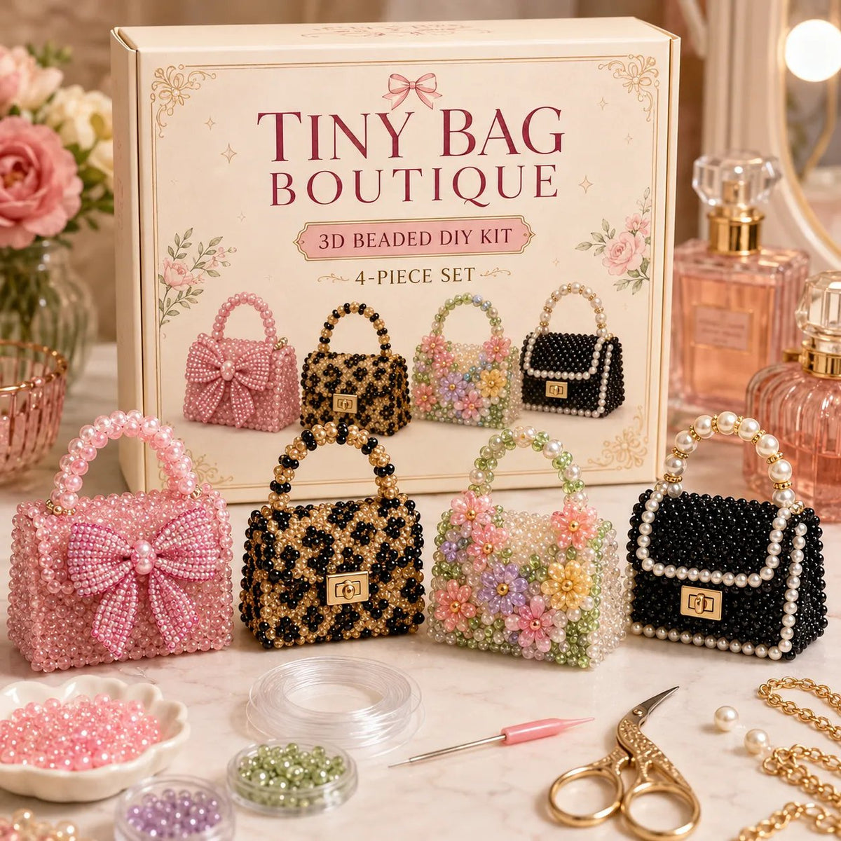 🎉✨ Creative Beaded Mini World 3D DIY Kit Collection