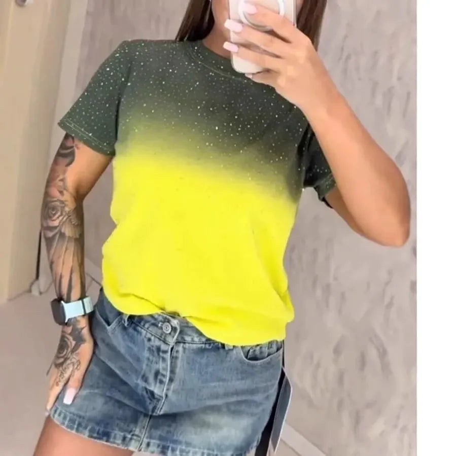 🌟 Step into the Future: 3D Digital Printed Short Sleeves – Effortlessly Cool! 🌈👚