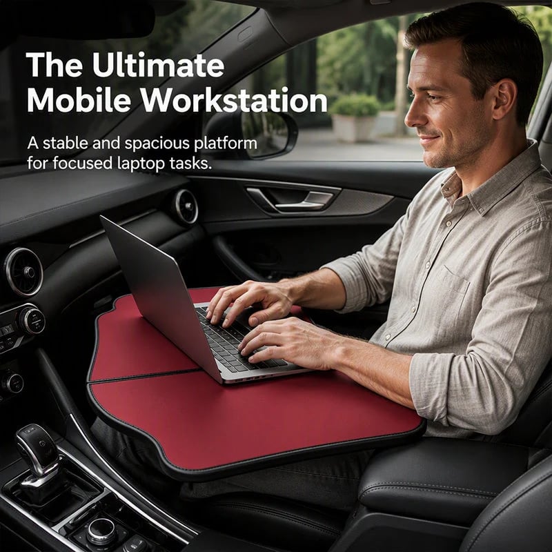 🎉 💥NEW HOT SALE💥Foldable Car Steering Wheel Desk and Dining Tray for Laptop Work