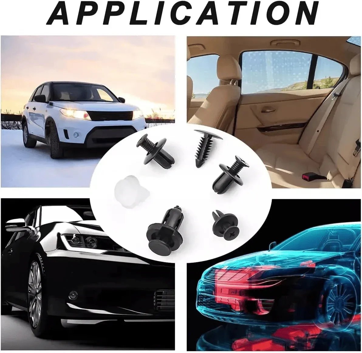 🔥 HOT SALE 🔥Expansion Screw Clips Set for Automobiles Mudguard Leaf Plates Door Panel Clips(100 PCS)