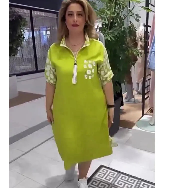 Women's Patchwork Knee-length Dress (Buy 2 Free Shipping)