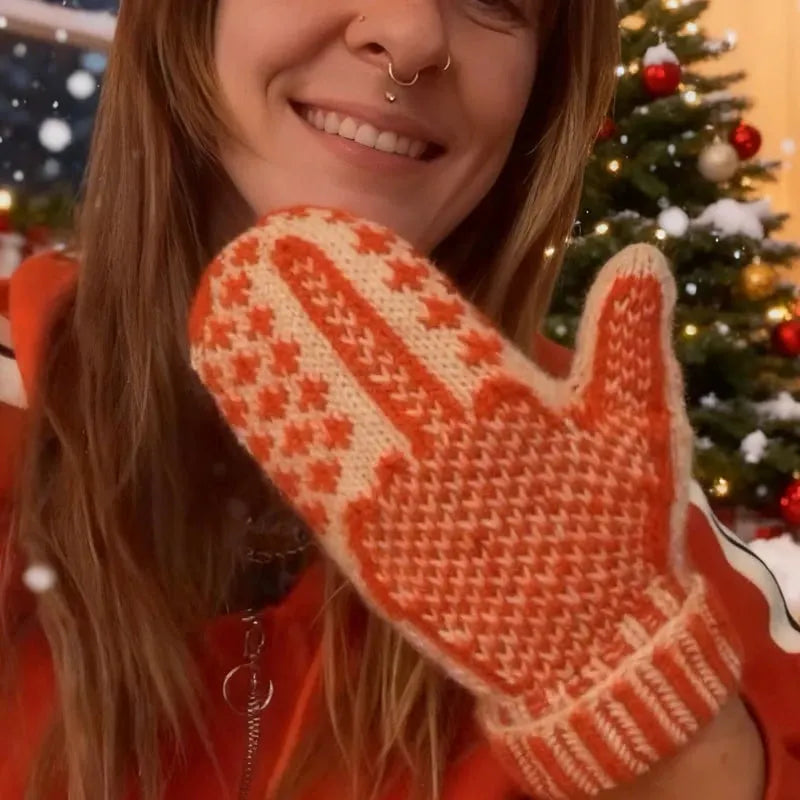 🎅The "Naughty List" Mittens | Cozy Knit with a Hidden Attitude 🖕✨
