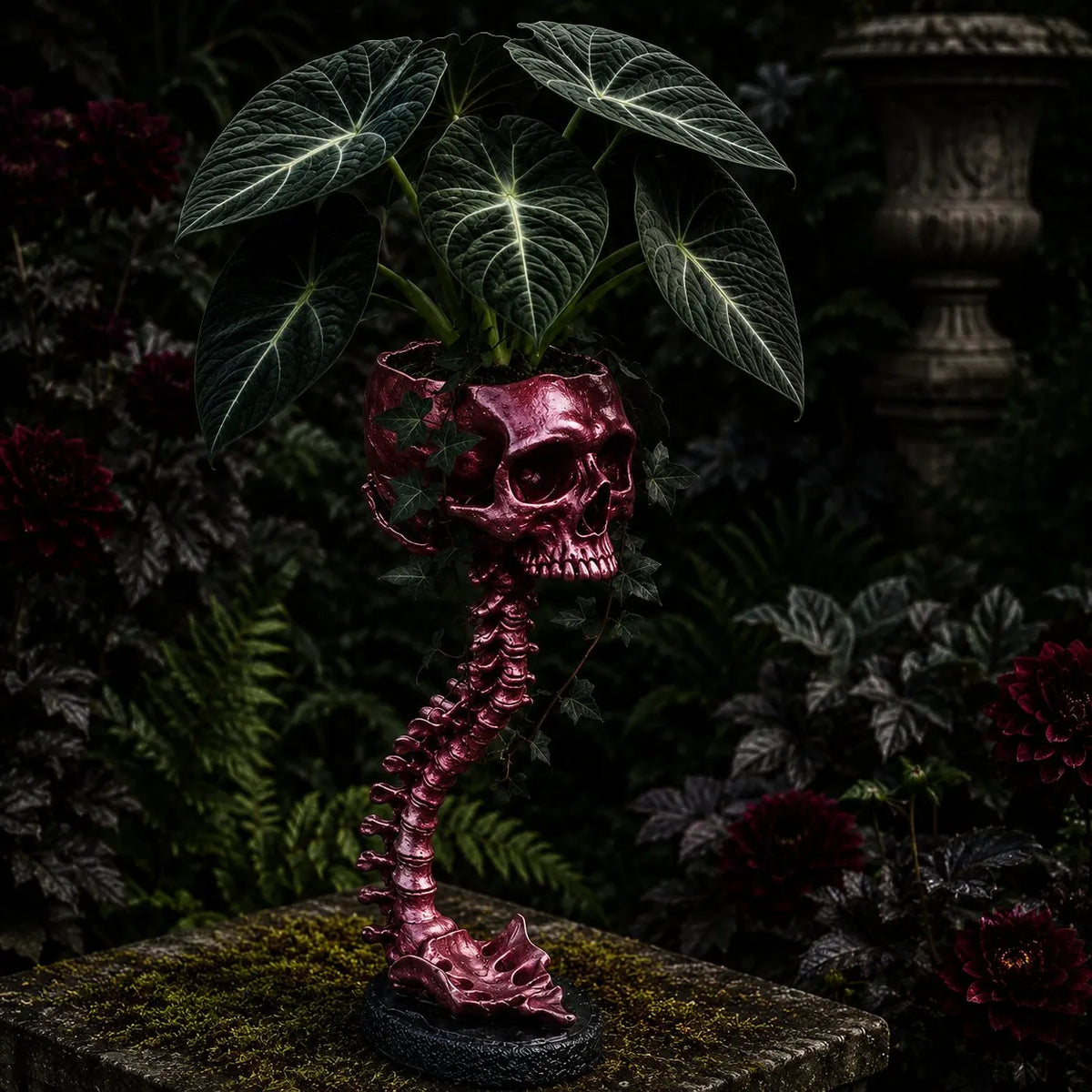 💥 LAST DAY 49% OFF - 💀🌿 Sculptured Skull Flowerpot (📦Buy 2 Free Shipping)