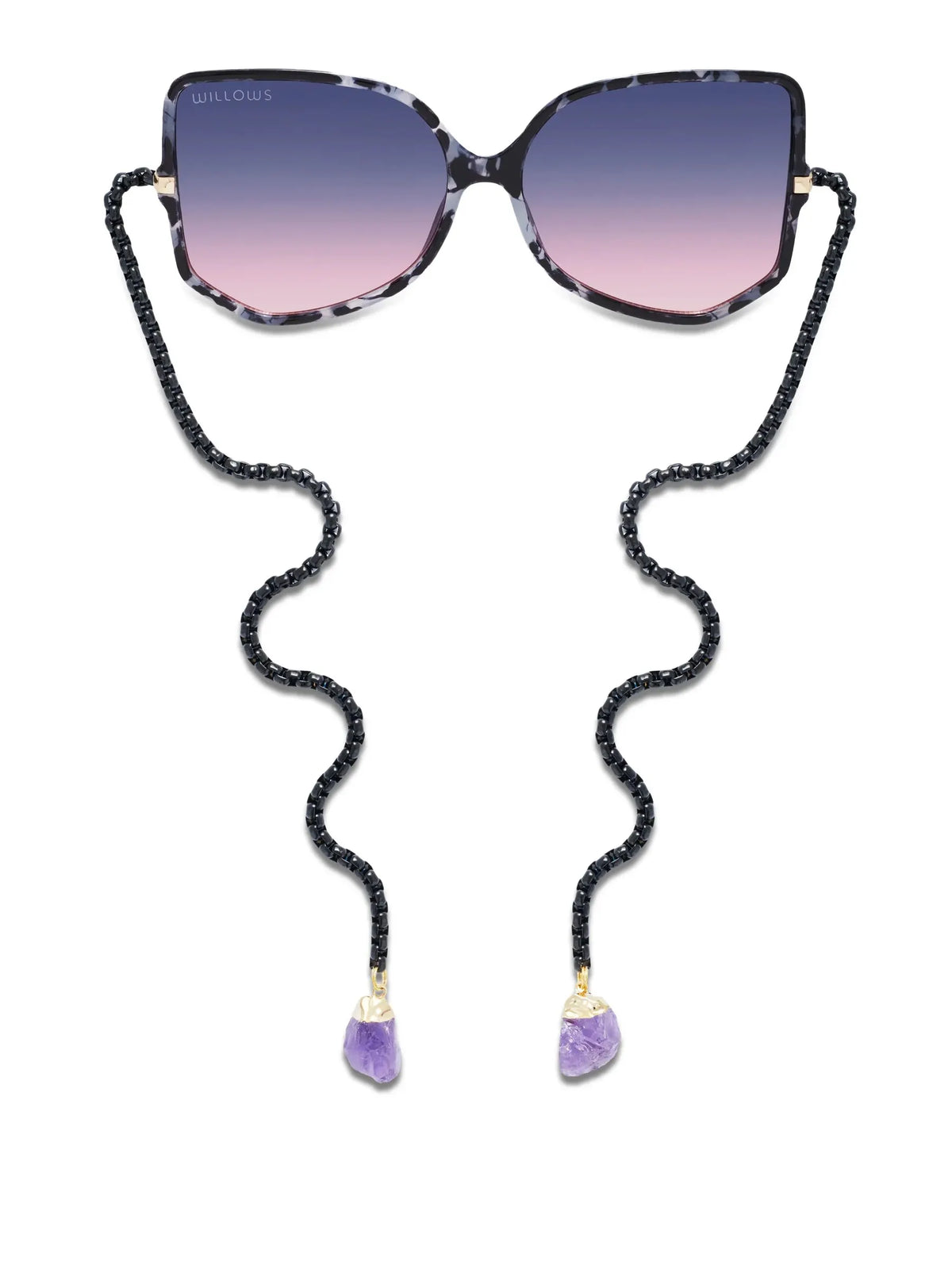 🔥Last Day 49% OFF - 🕶️Chain-Link Crystal Sunglasses