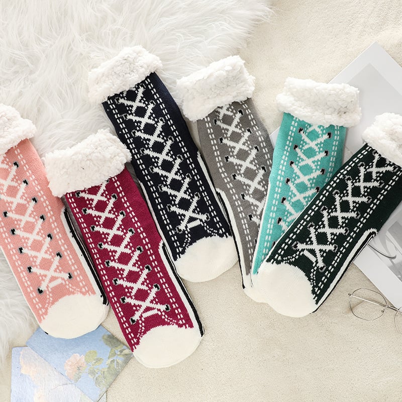 🎅Xmas Sale 49% OFF🎄 Ultra-thick Cashmere Slipper Home Socks