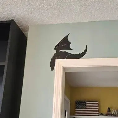 Cute Dragon Metal Door Topper