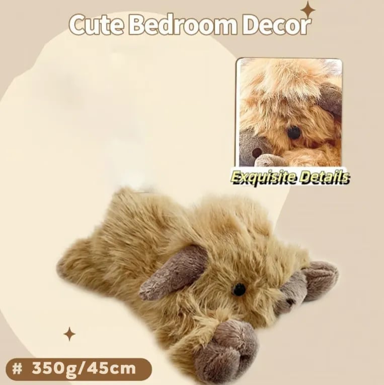🔥 HOT SALE 🔥🎁🎁Cute Cartoon Highland Cow Cuddly Toy