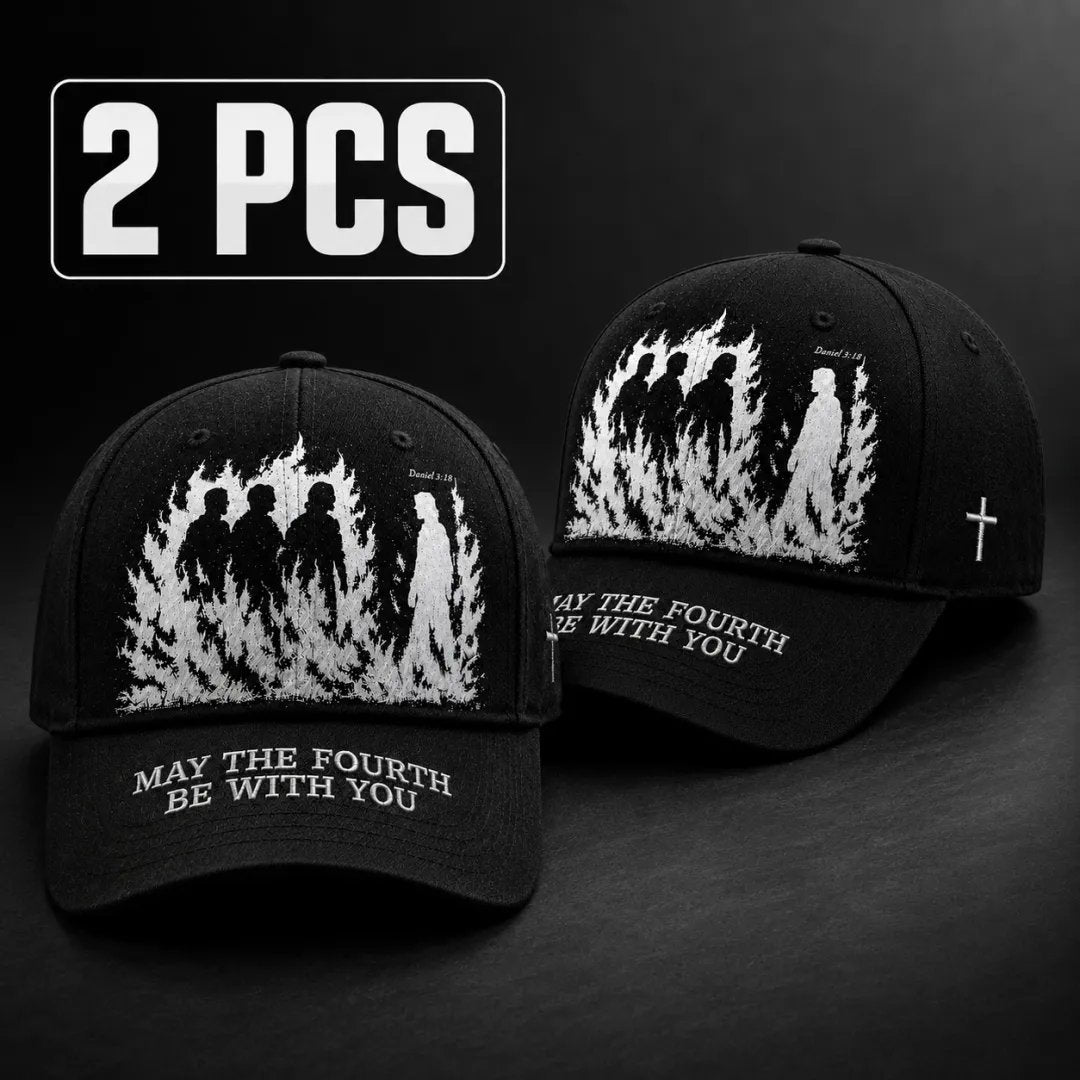 🔥Father's Day 49% OFF - ❤️May The Fourth Be With You Faith-Inspired Embroidered Baseball Cap ✝️🔥