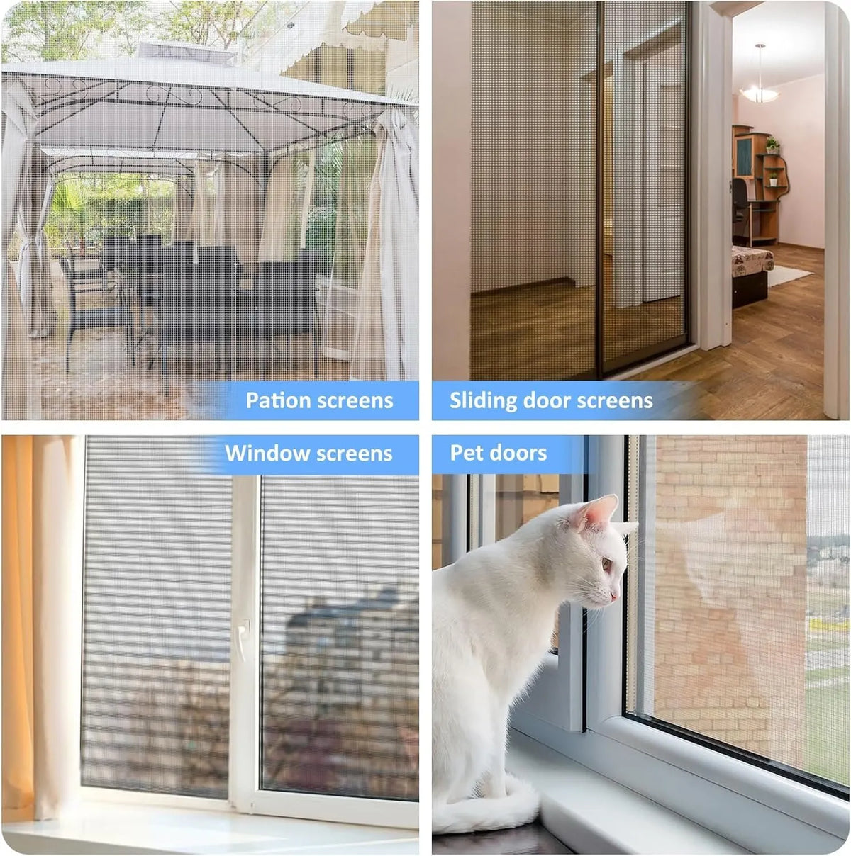 🔥HOT SALE🔥Self-adhesive Window Mesh Screen 🦟Anti Mosquito Insect Pet Proof Window Netting