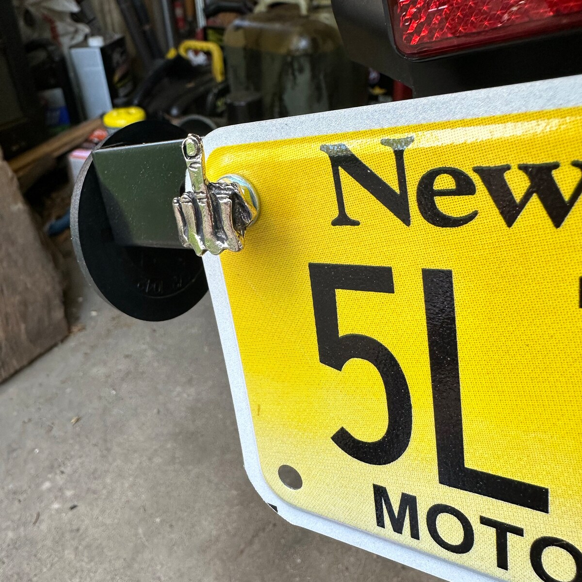Motorcycle Universal Finger License Plate Screw