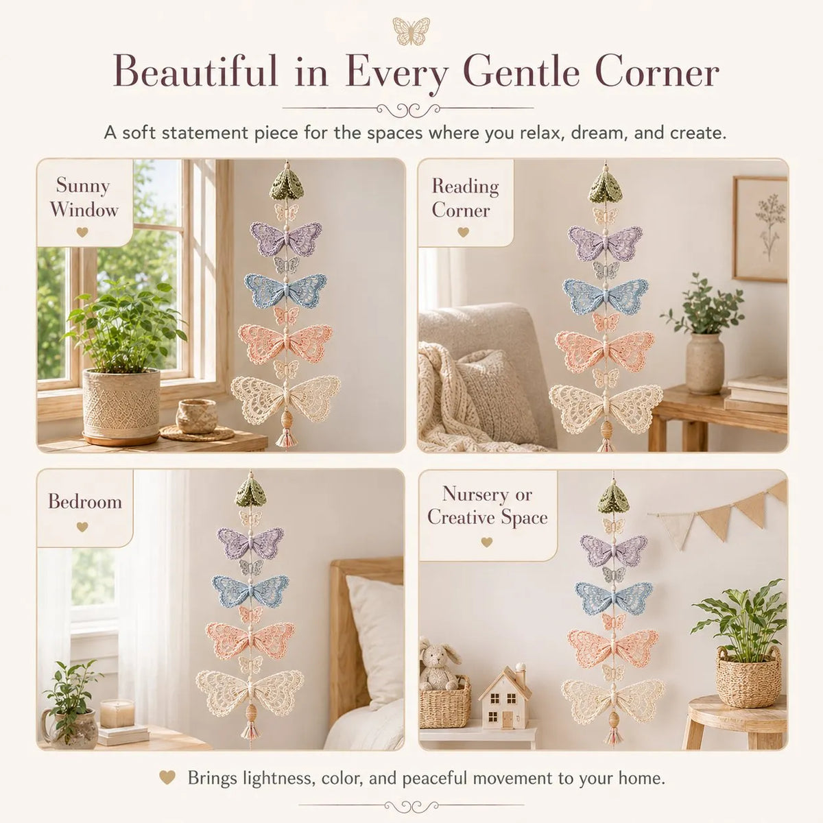 🔥 HOT SALE 🔥🔥LAST DAY 50% OFF - 🦋Butterfly Garden Cascade DIY Crochet Kit