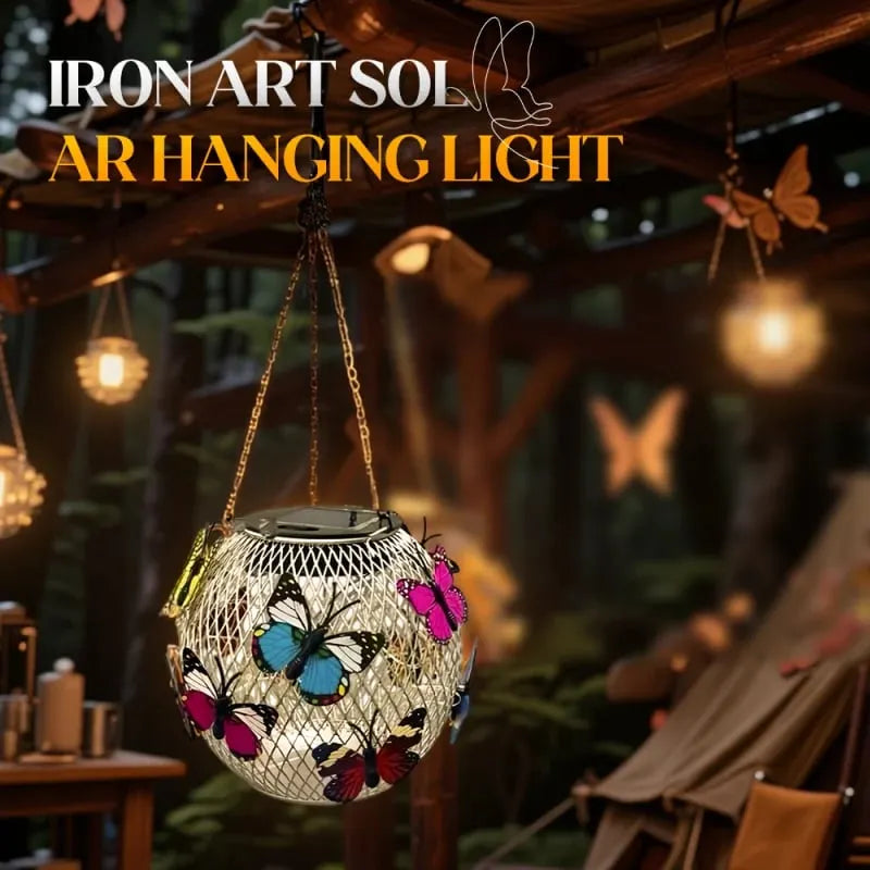 🔥HOT SALE🔥⏳Solar Pendant Lamp Art Of Iron