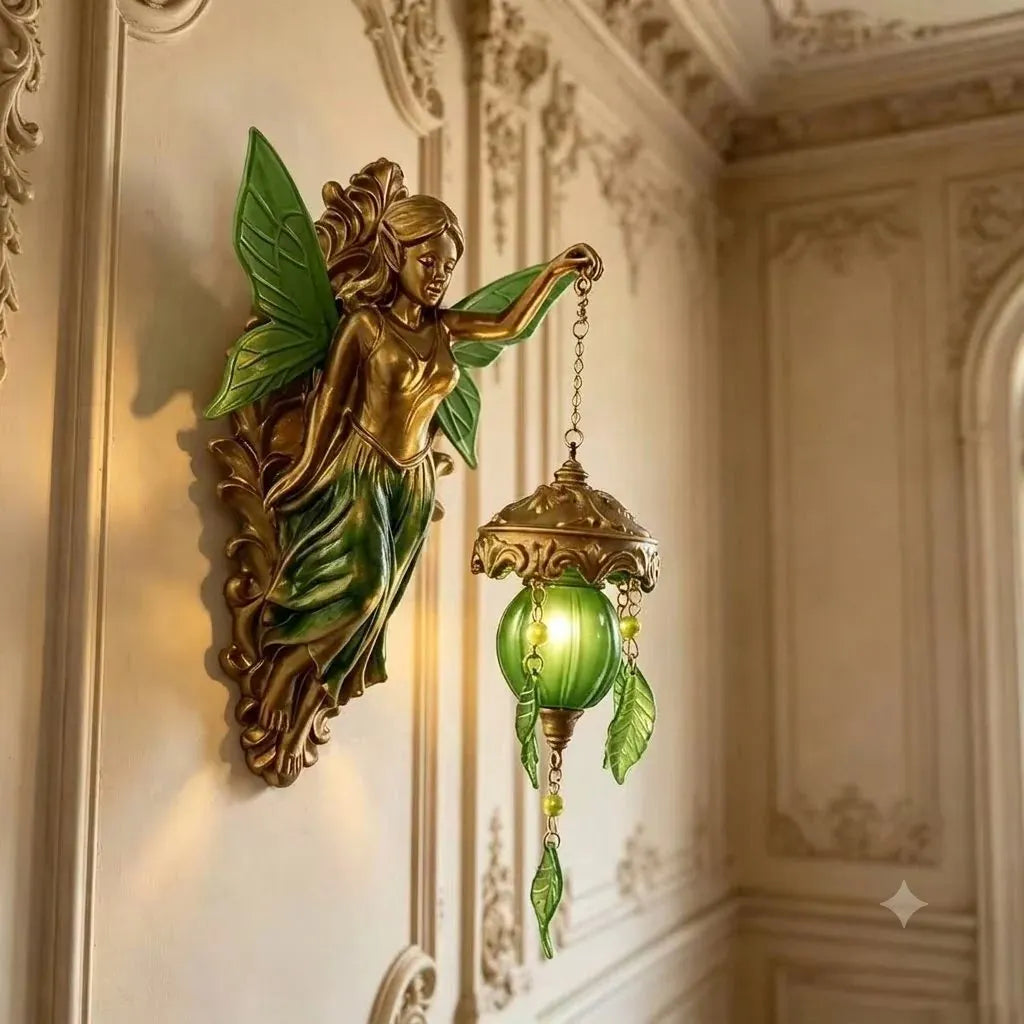 🔥HOT SALE🔥🧜‍♀️Hand-Painted Mermaid Wall Sconce – Nautical & Artisan Design