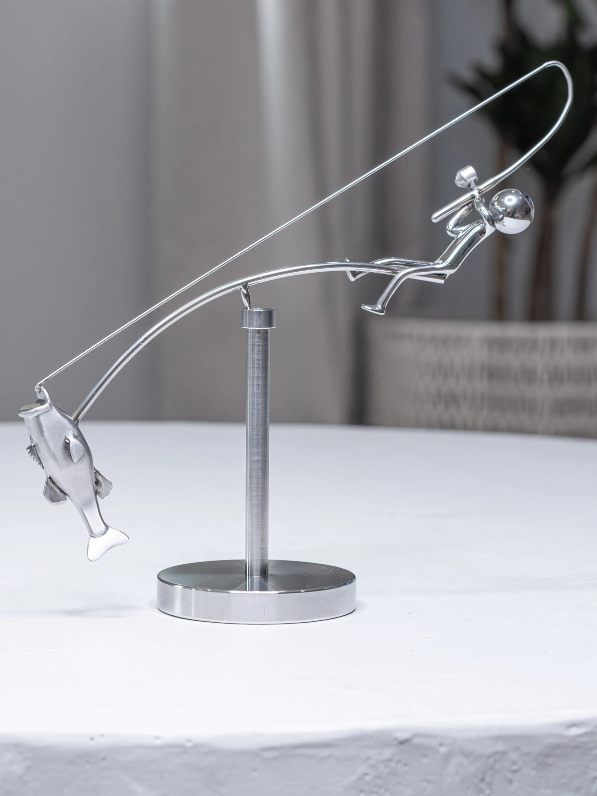 Fisherman Balancing Sculpture