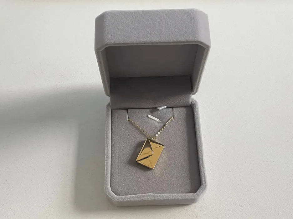 💓To my dearest-Custom Love Letter Envelope Necklace