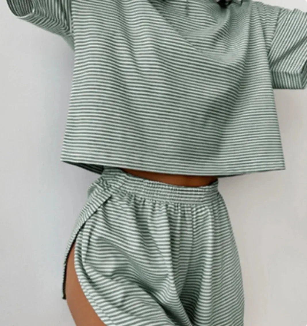 2-Piece Shorts Split Loungewear
