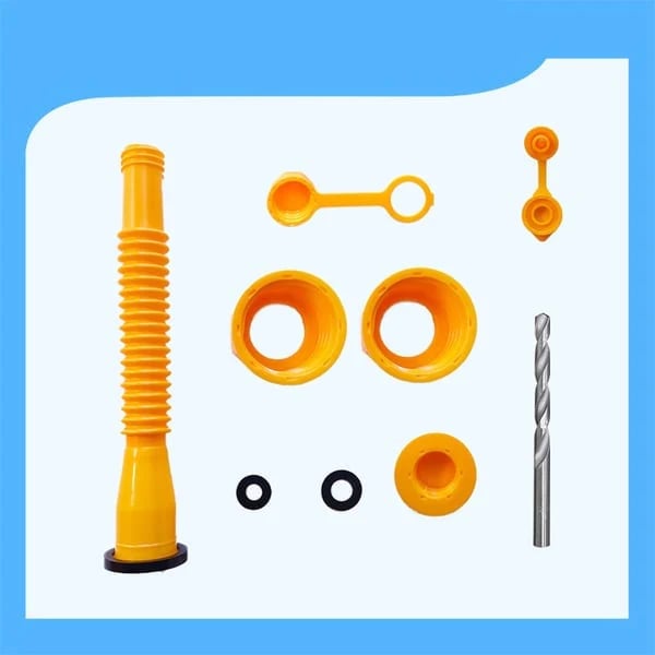 🎉Universal Gas Can Spout Replacement Kit — Flexible Leak-Proof Nozzle, Fits 1–10 Gal Cans