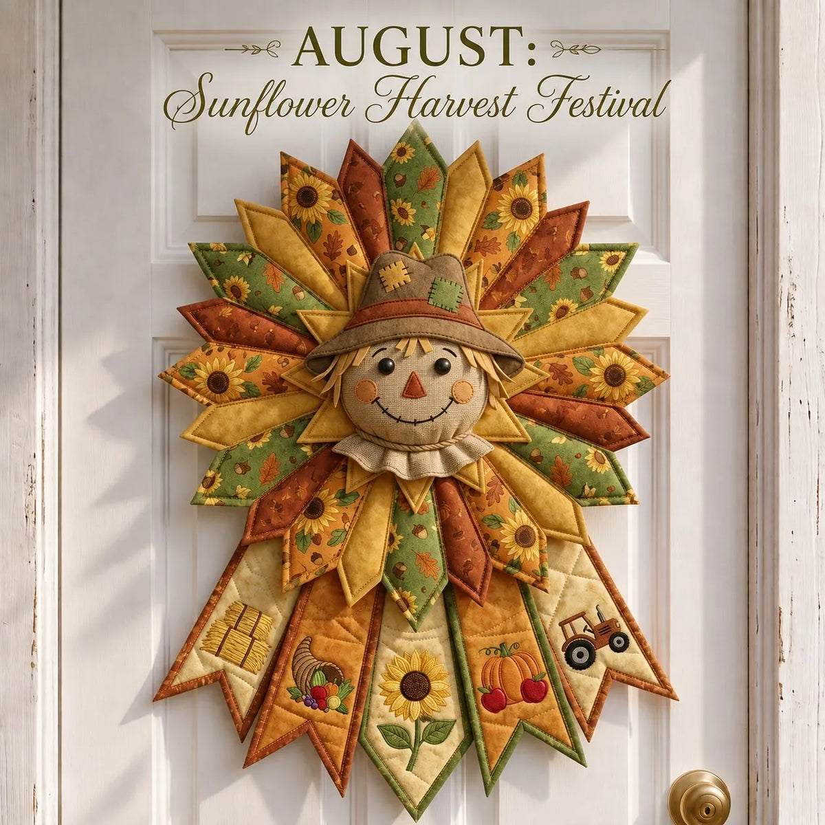 🎉 Beginner-Friendly 12-Month Themed 3D Quilted Door Hanger Sewing Kit Collection | Complete Kit with Coordinated Fabrics, Sewing Materials & Step-by-Step Guide Included 💕